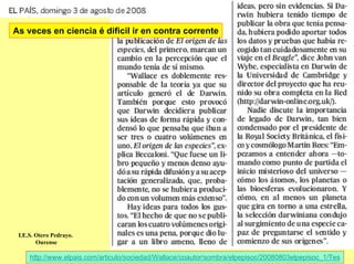 As veces en ciencia é dificil ir en contra corrente




 I.E.S. Otero Pedrayo.
        Ourense

     http://www.elpais.com/articulo/sociedad/Wallace/coautor/sombra/elpepisoc/20080803elpepisoc_1/Tes
 