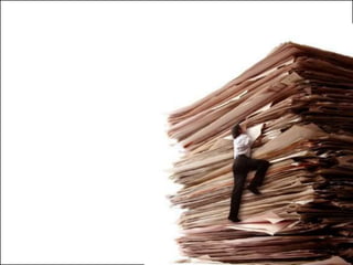 We are drowning in data but starving
          for information.
 