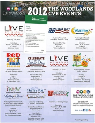 2012 the woodlands events