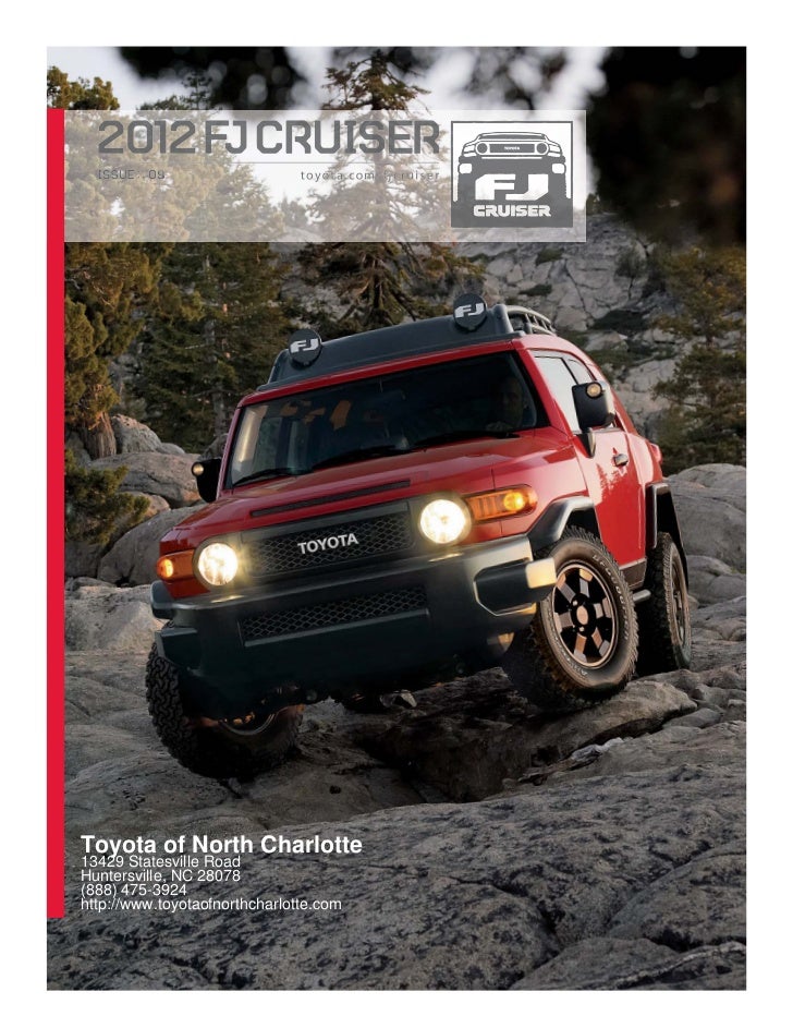 2012 Toyota Fj Cruiser For Sale Nc Toyota Dealer Serving Charlotte