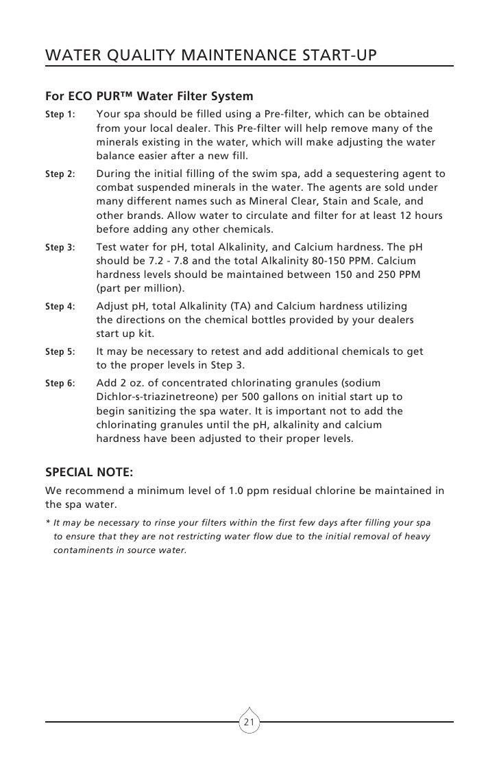 Master Spas Twilight Owner S Manual
