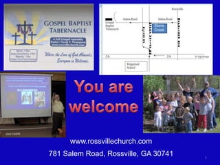 www.rossvillechurch.com
781 Salem Road, Rossville, GA 30741 1
Stone
Creek
 