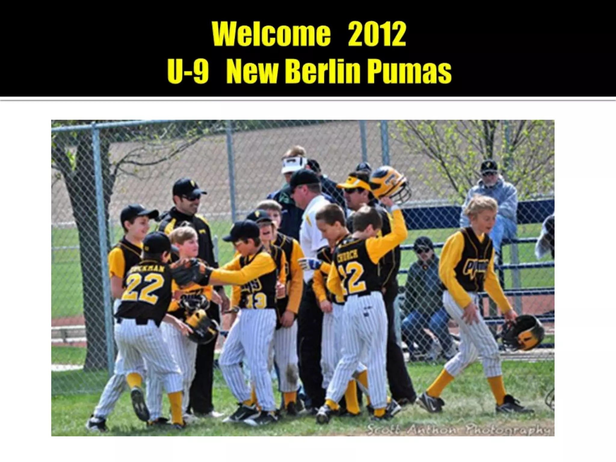 2012 U9 Welcome