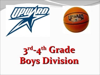 3 -4 Grade
 rd   th

Boys Division
 