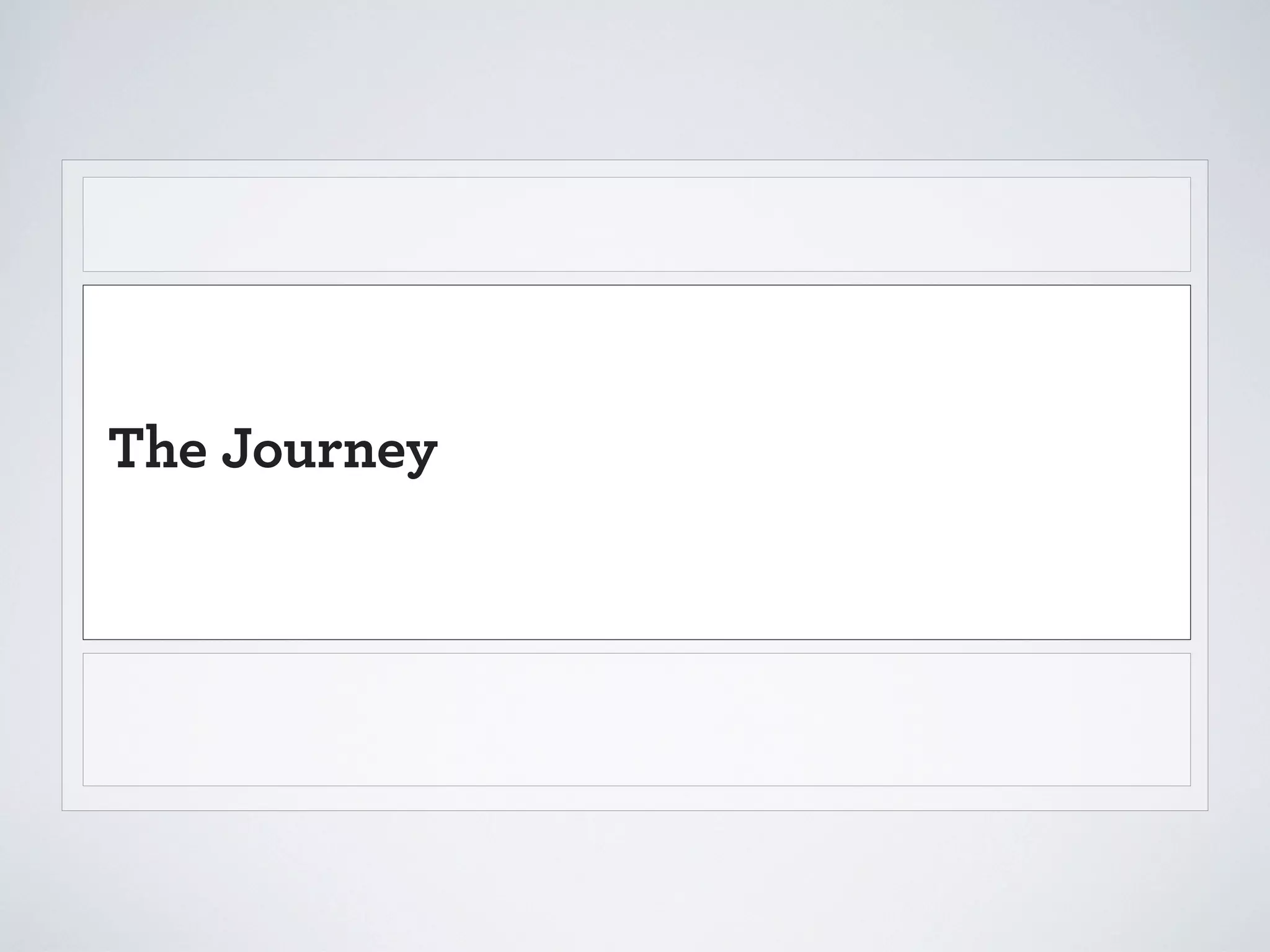 As a team, begin turning your notes into a visual
journey that addresses the following:
Stages
Doing (Actions)
Thinking
Feeling (Emotions)
People
Touchpoints
Context

 
