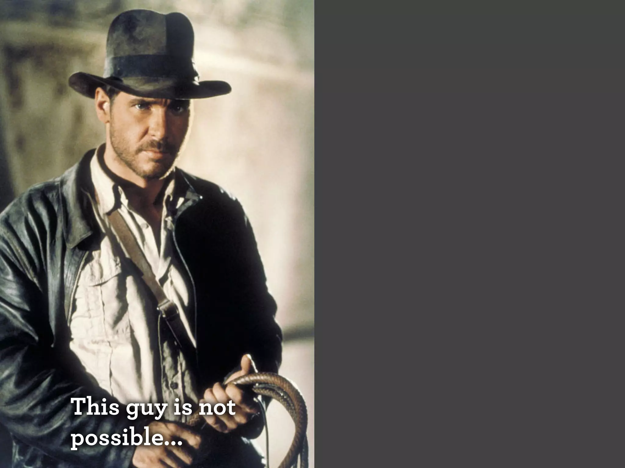 This guy is not
possible...

 