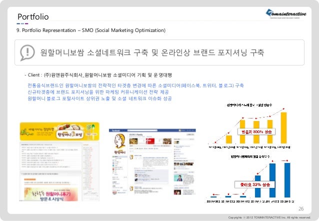 토마인터랙티브 회사소개서  slideshare