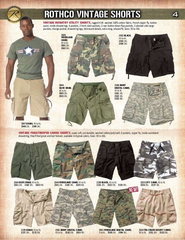 rothco vintage cargo shorts