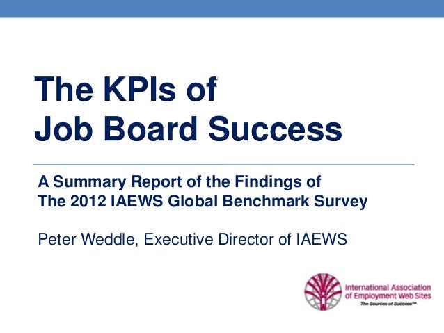 the kpis of job board success international job board