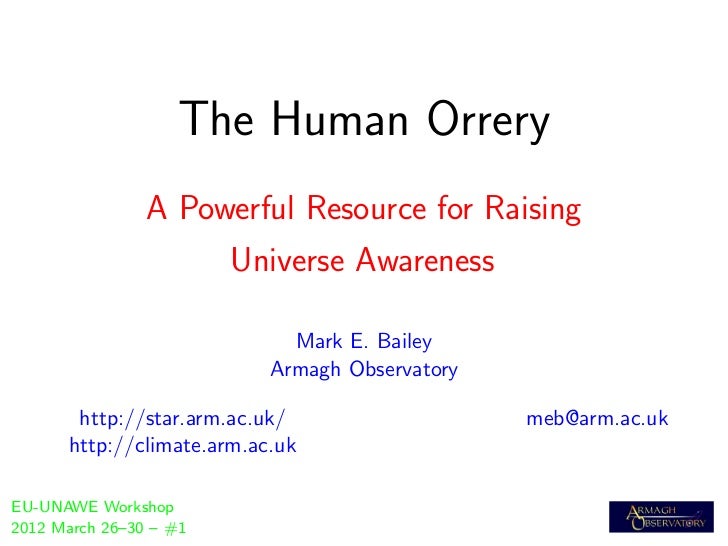 The Human Orrery A Powerful Resource For Raising Universe Awareness The Human Orrery A Powerful Resource For Raising Universe Awareness