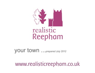 your town ...prepared July 2012
 