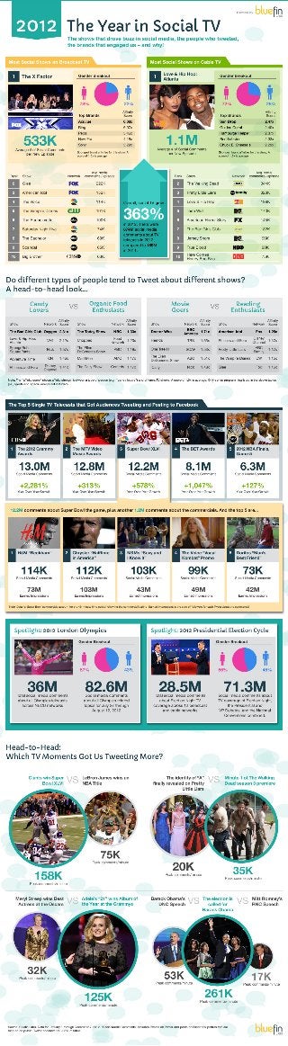 2012: The Year in Social TV, via Bluefin Labs