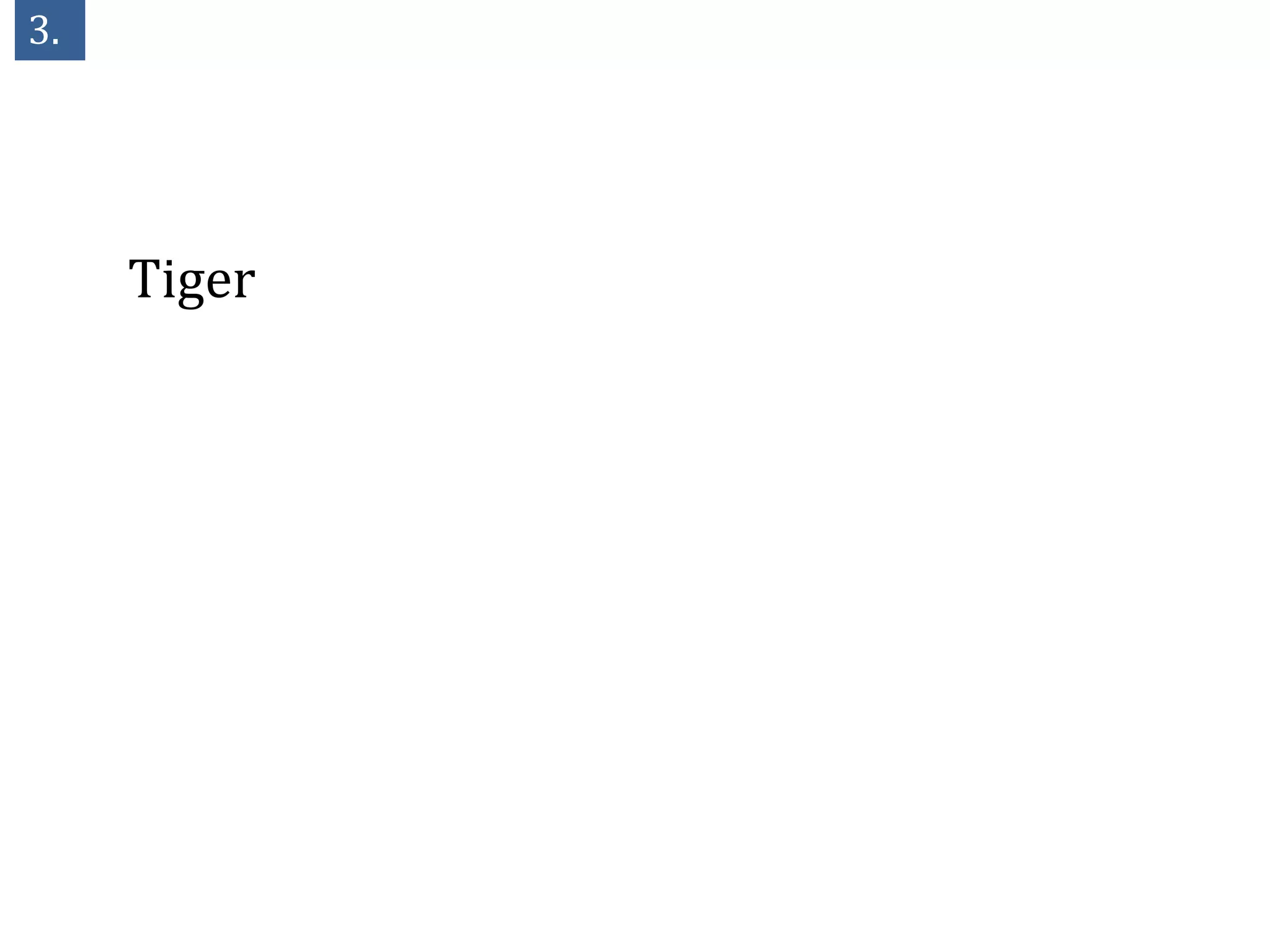 3.




     Tiger
 