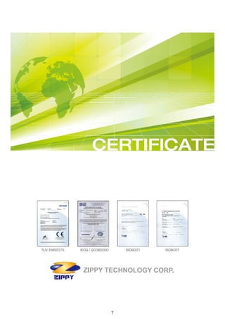 2012 zippy product guide - certificate ( sole agent - easy champion) 