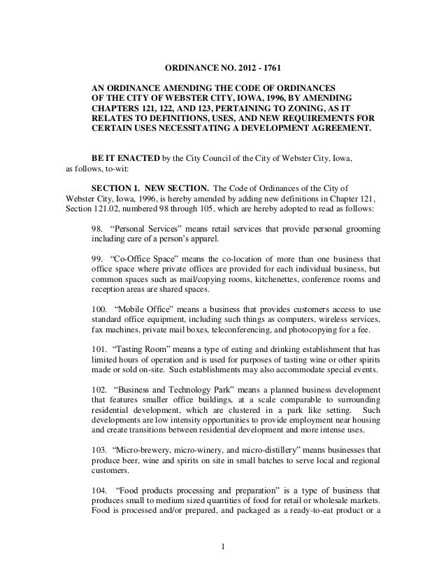 2012 Zoning Amendments