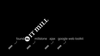 found         millstone ajax google web toolkit
 00




                                   08
               02




                           05
20




              20




                          20




                                  20
 