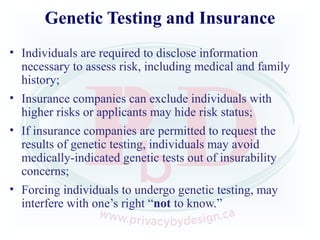 Preserving the Privacy of Genetic Information | PPT