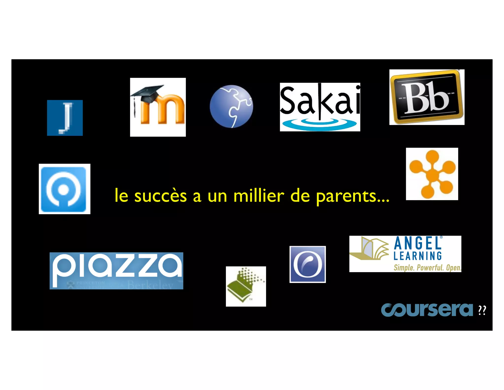 le succès a un millier de parents...




                                       ??
 