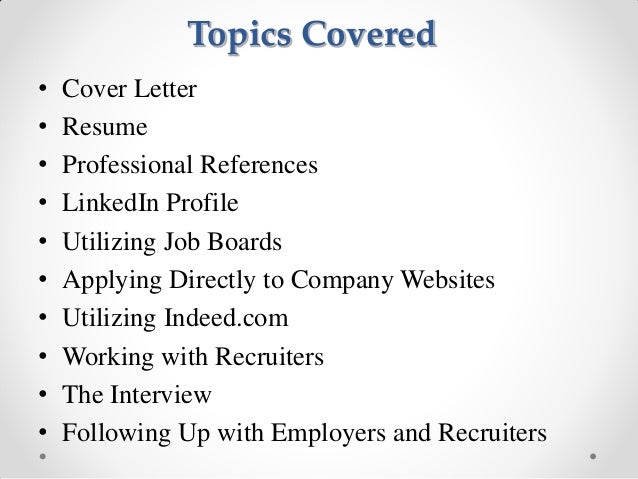2013 01 how to conduct an effective job search