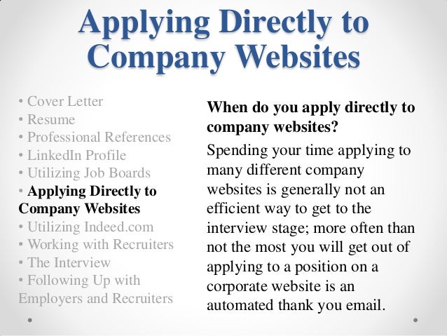 check off 3 of the most effective job search strategies