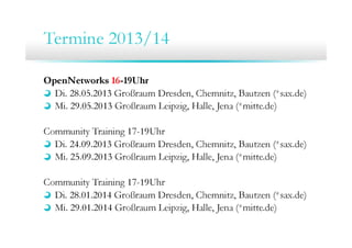 13. Community Training ITsax.de 