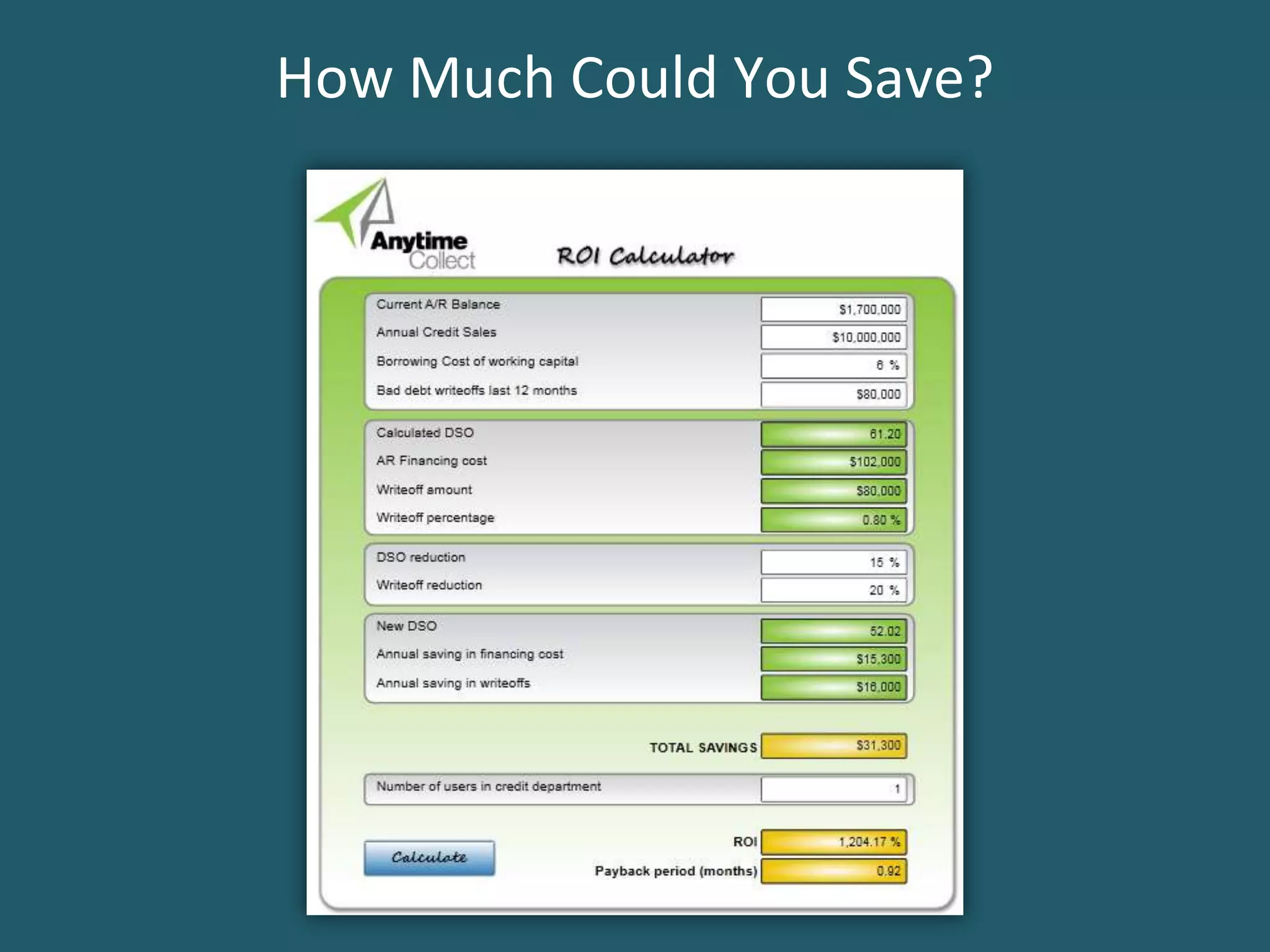 How Much Could You Save?
 