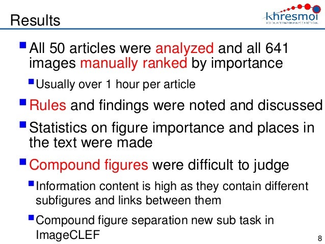 Determining the importance of figures in journal articles to find rep…