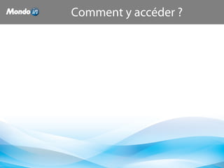 Comment y accéder ?
 
