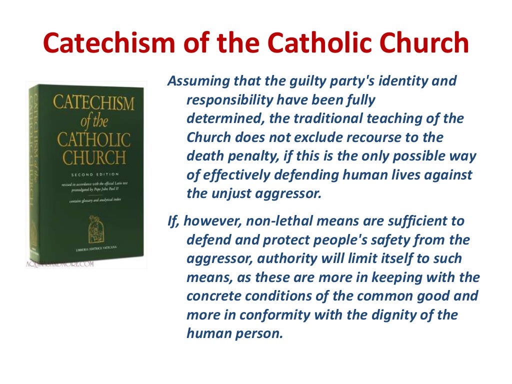 Presentation The Death Penalty in Virginia & Catholic Teaching