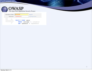 8

Saturday, March 2, 13
 