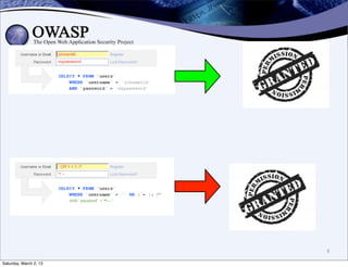 8

Saturday, March 2, 13
 