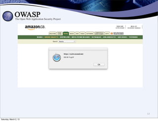 13

Saturday, March 2, 13
 