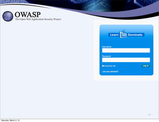 17

Saturday, March 2, 13
 