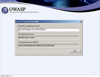 36

Saturday, March 2, 13
 