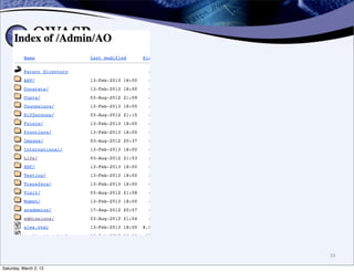 39

Saturday, March 2, 13
 