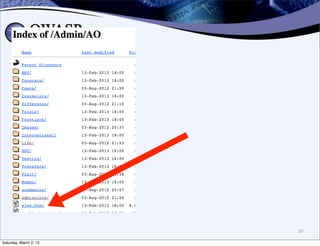 39

Saturday, March 2, 13
 