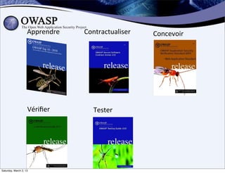 Apprendre   Contractualiser   Concevoir




                    Vériﬁer       Tester




Saturday, March 2, 13
 