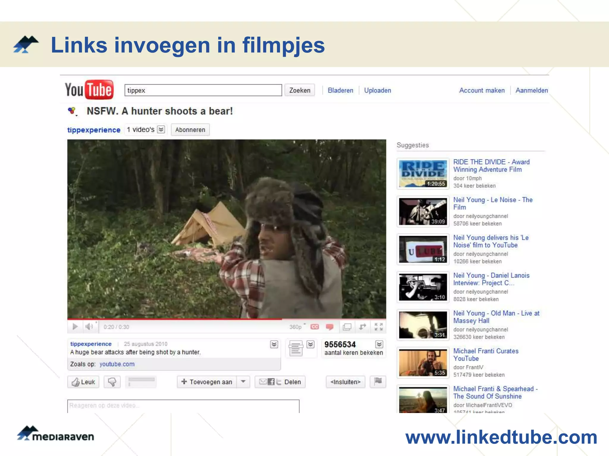 Links invoegen in filmpjes




                             www.linkedtube.com
 