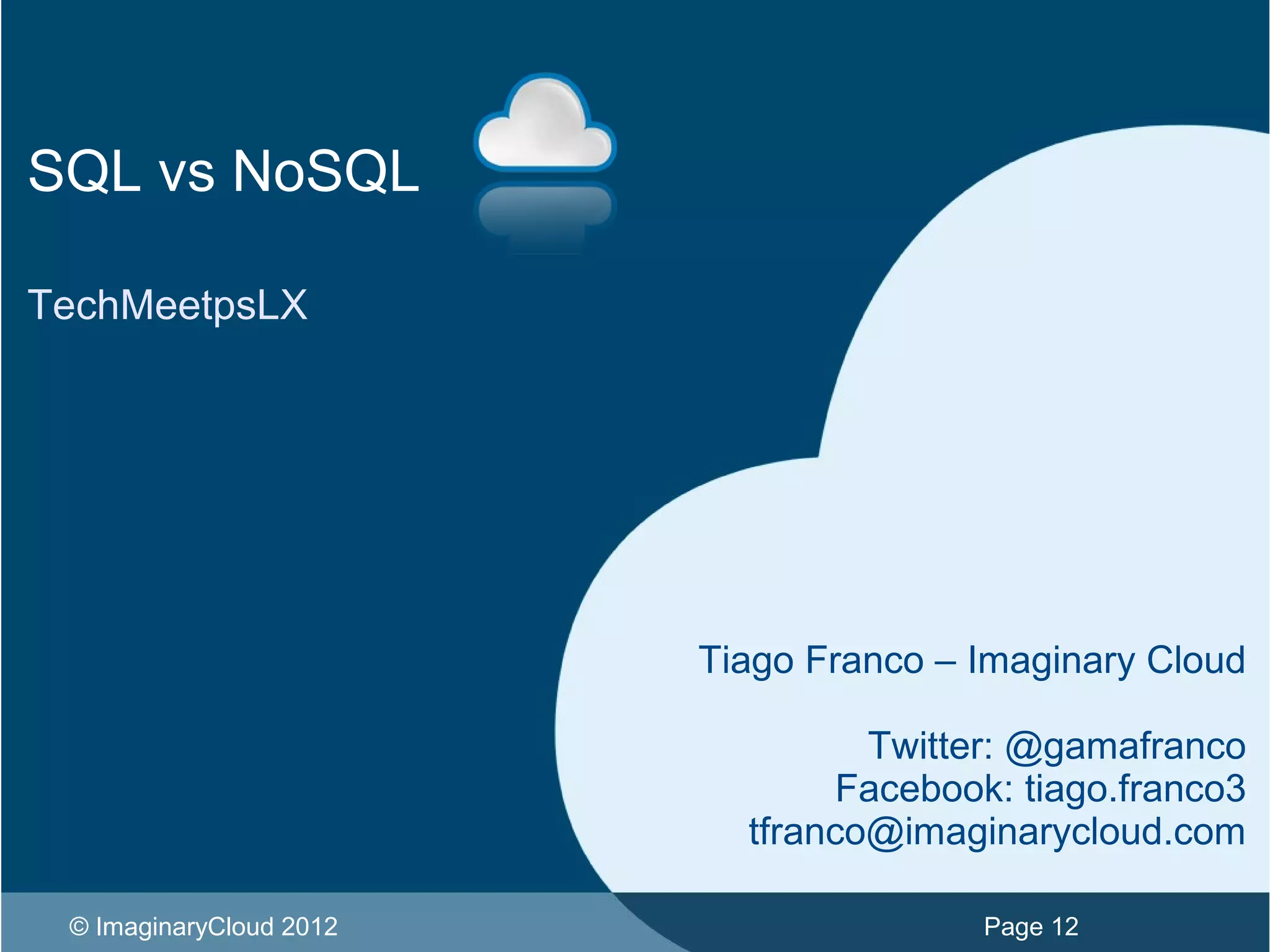 MySQL vs NoSQL | PPT
