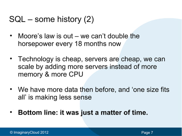 MySQL vs NoSQL | PPT | Databases | Computer Software and Applications