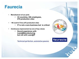 Case Study: Faurecia - from Agile to Lean | PPTX