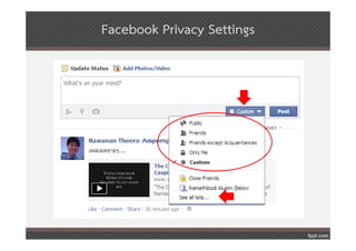 Facebook Privacy Settings
 