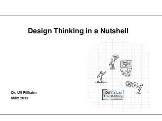 Design Thinking in a Nutshell




Dr. Ulf Pillkahn
März 2013
 