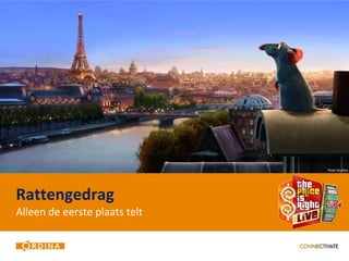 Pixar Studios




Rattengedrag
Alleen de eerste plaats telt
 