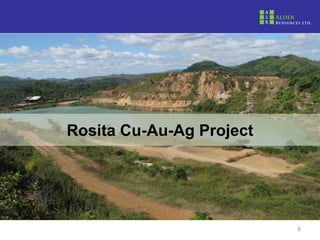 Rosita Cu-Au-Ag Project




                          6
 