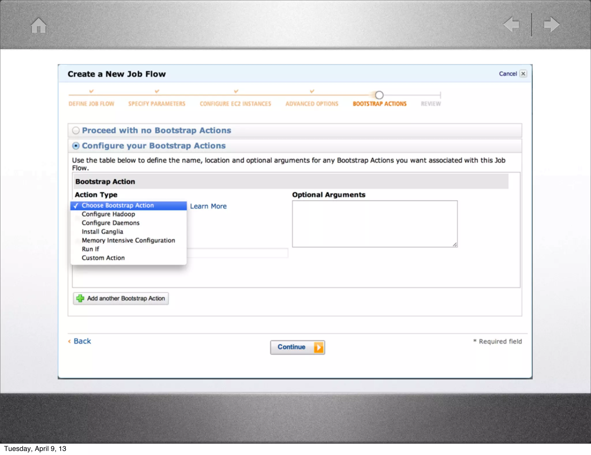 Pig with EMR




Tuesday, April 9, 13
 