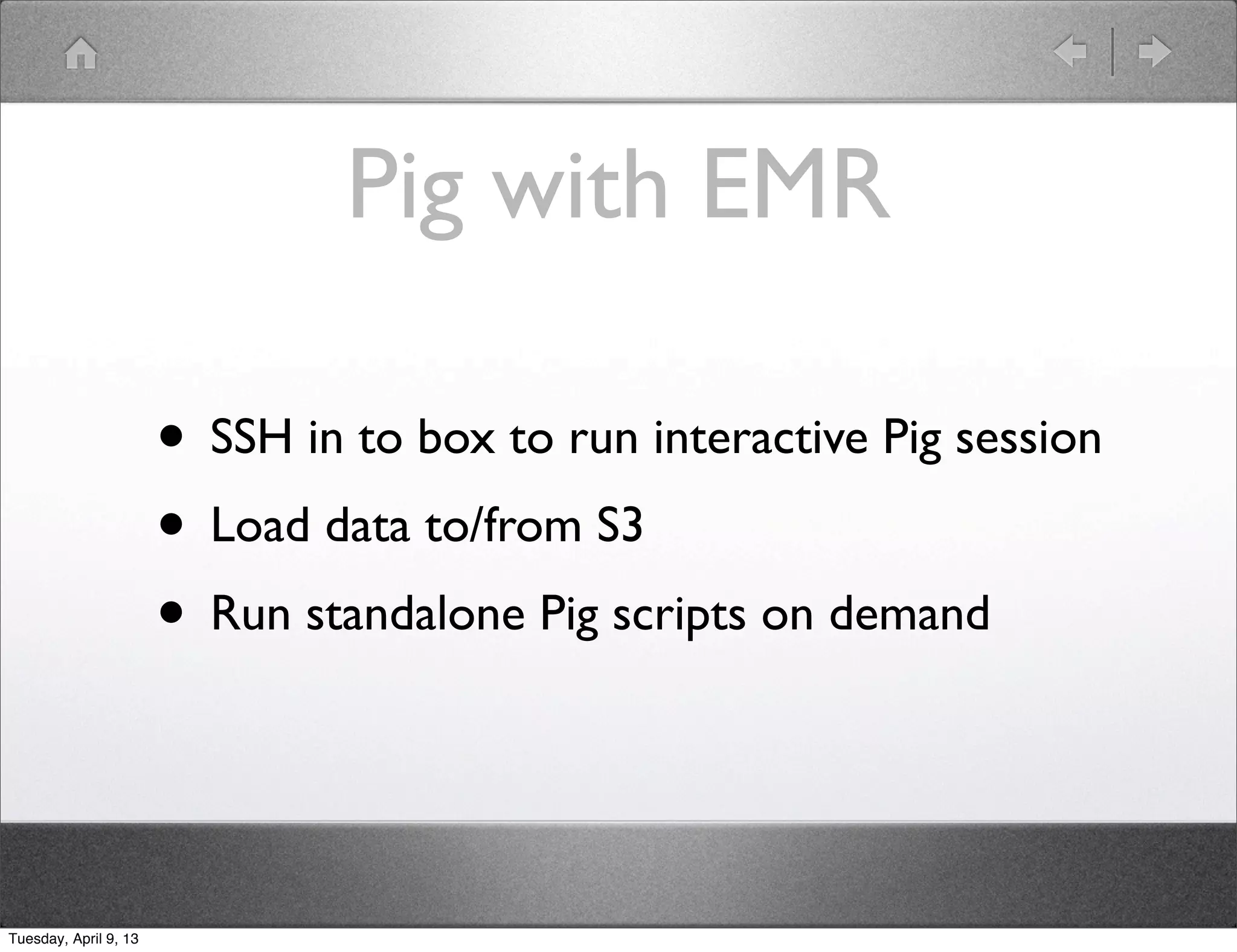 Conclusion



Tuesday, April 9, 13
 