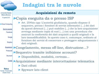 Davide Gabrini, Cloud computing e cloud investigation
