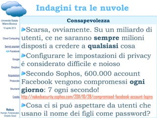 Davide Gabrini, Cloud computing e cloud investigation