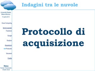 Davide Gabrini, Cloud computing e cloud investigation